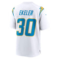 Custom #30 White LAC Football Shirt Top