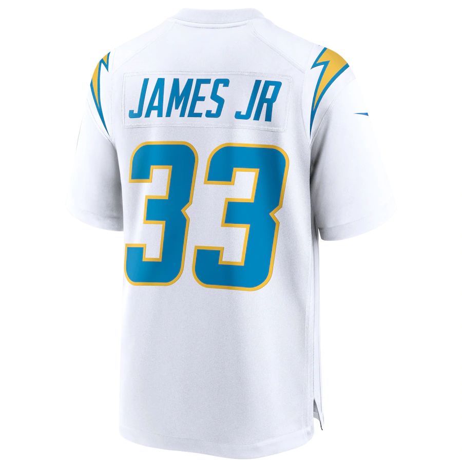 Custom #33 White LAC Football Shirt Top