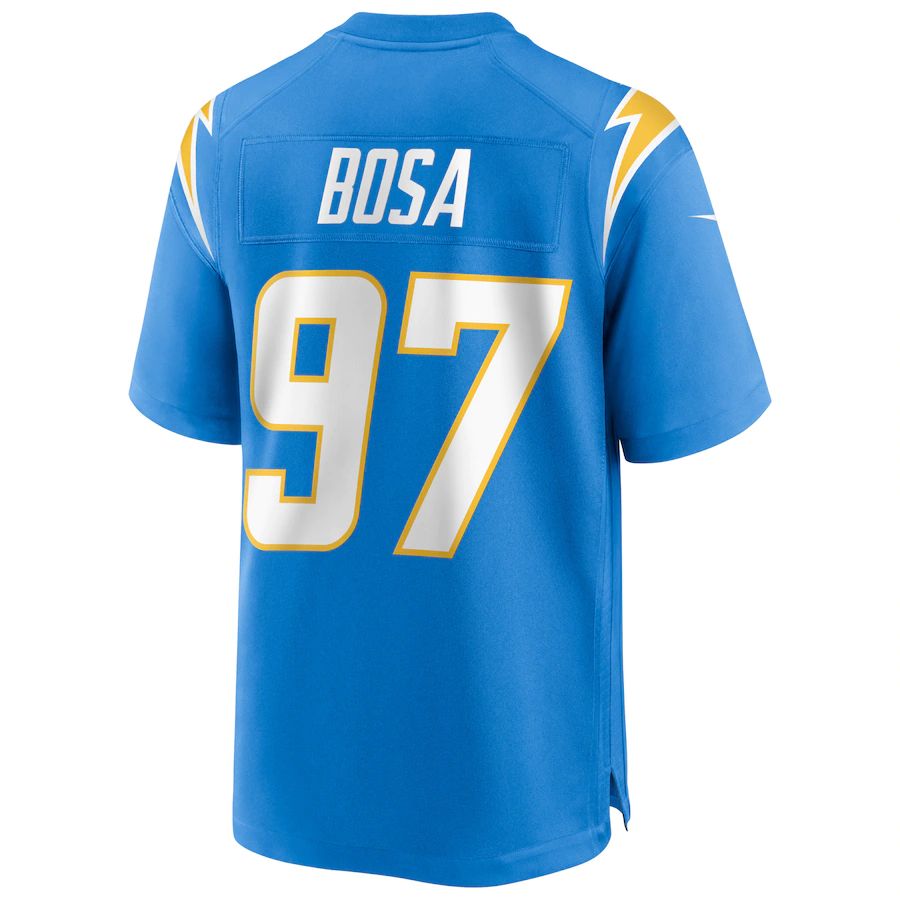 Custom #97 Powder Blue LAC Football Shirt Top