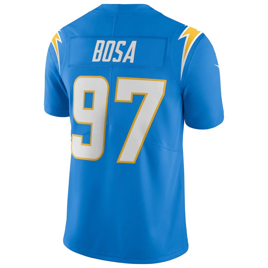 Custom #97 Powder Blue LAC Football Shirt Top