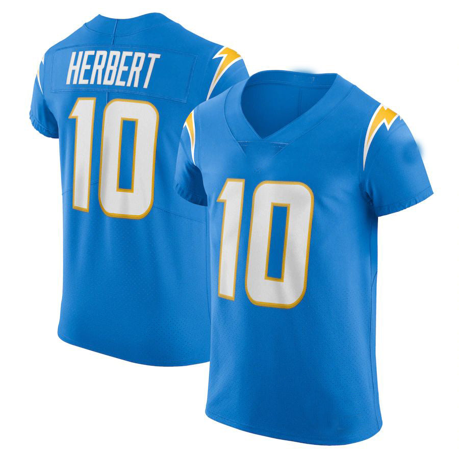 Custom #10 Powder Blue LAC Football Shirt Top