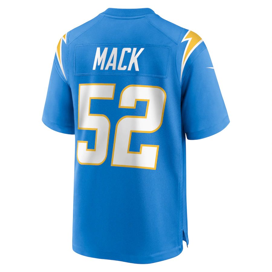 Custom #52 Powder Blue LAC Football Shirt Top