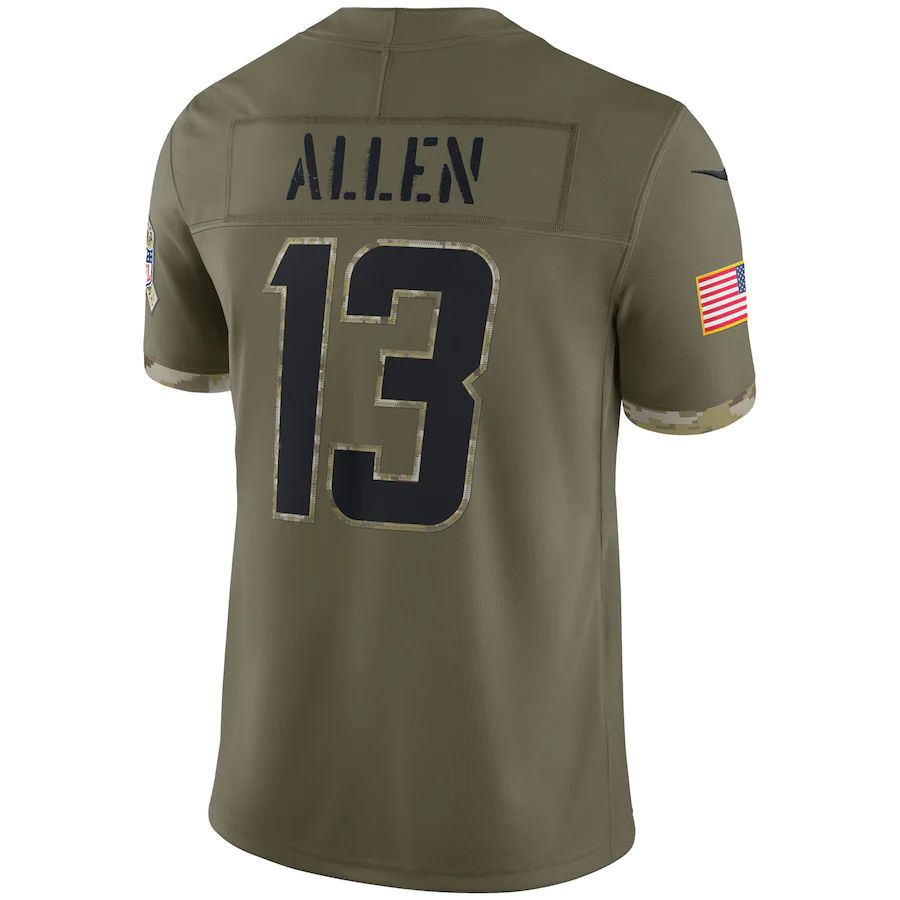 Custom #13 Olive 2022 LAC Football Shirt Top