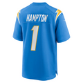 Custom #1 Powder Blue 2025 LAC Football Shirt Top