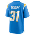Custom #31 Powder Blue LAC Football Shirt Top