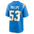 Custom #53 Powder Blue LAC Football Shirt Top