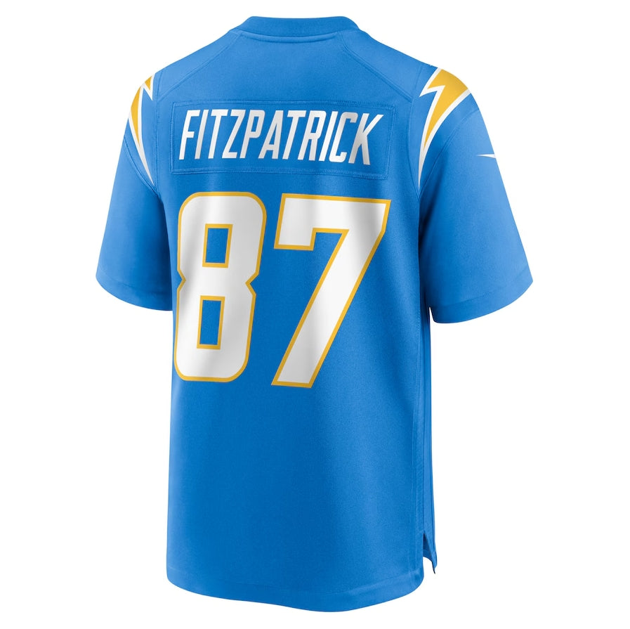 Custom #87 Powder Blue LAC Football Shirt Top