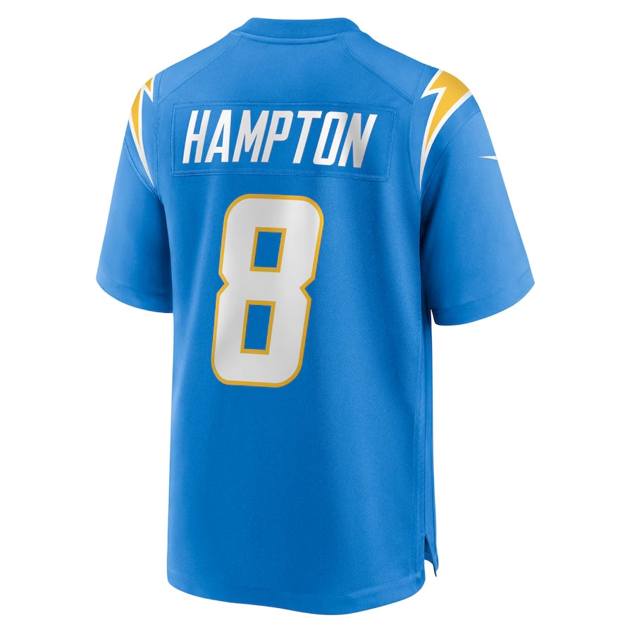 Custom #8 Powder Blue LAC Football Shirt Top