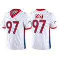 Custom #97 White 2022 LAC Football Shirt Top