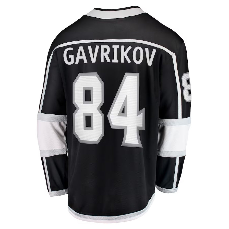 Custom #84 Black LAK Hockey Shirt Top