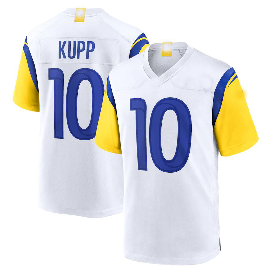 Custom #10 White LAR Football Shirt Top
