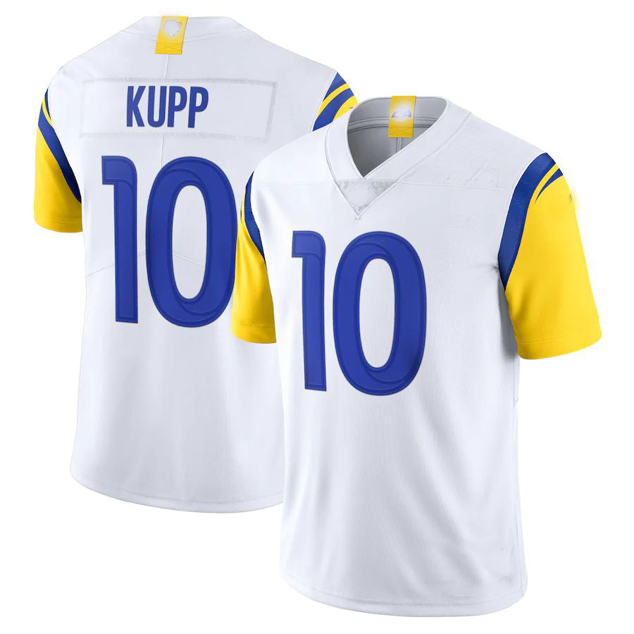 Custom #10 White LAR Football Shirt Top