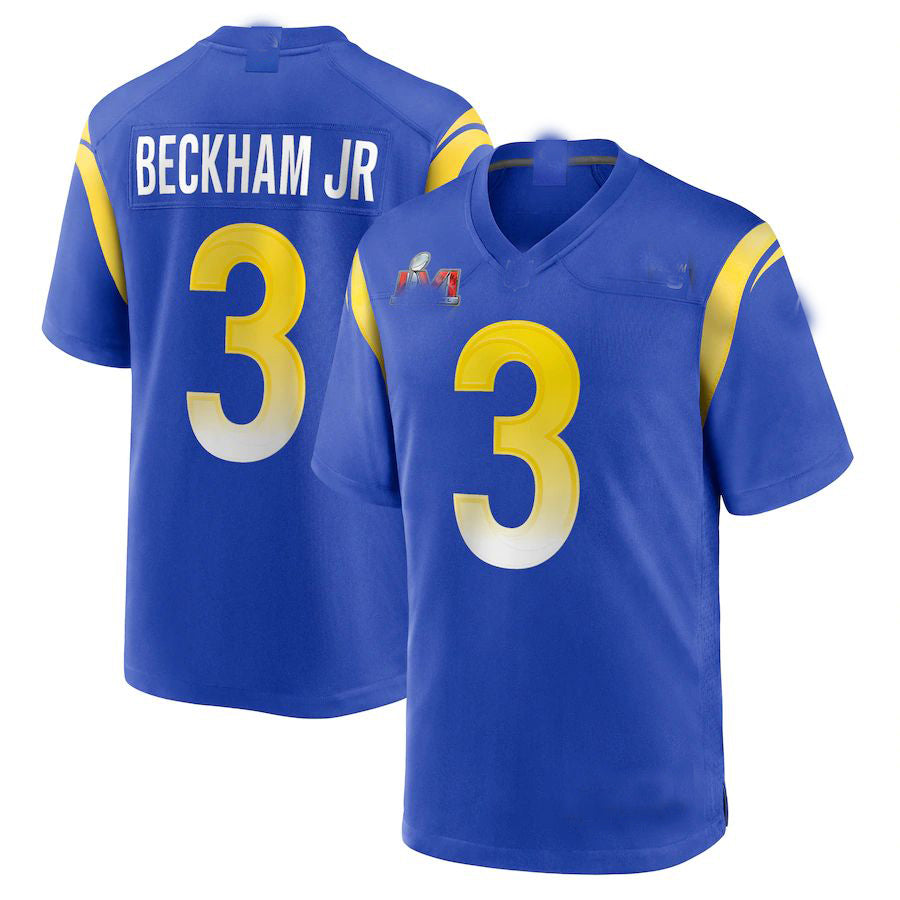Custom #3 Super Bowl LAR Football Shirt Top