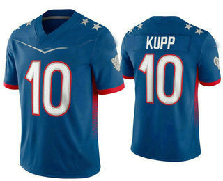 Custom #10 Blue 2022 LAR Football Shirt Top