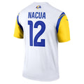 Custom #12 White LAR Football Shirt Top