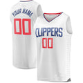 Custom White LAC Basketball Shirt Top