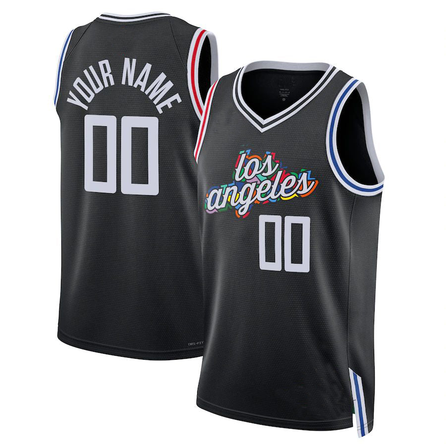 Custom #23 Black 2022 LAC Basketball Shirt Top