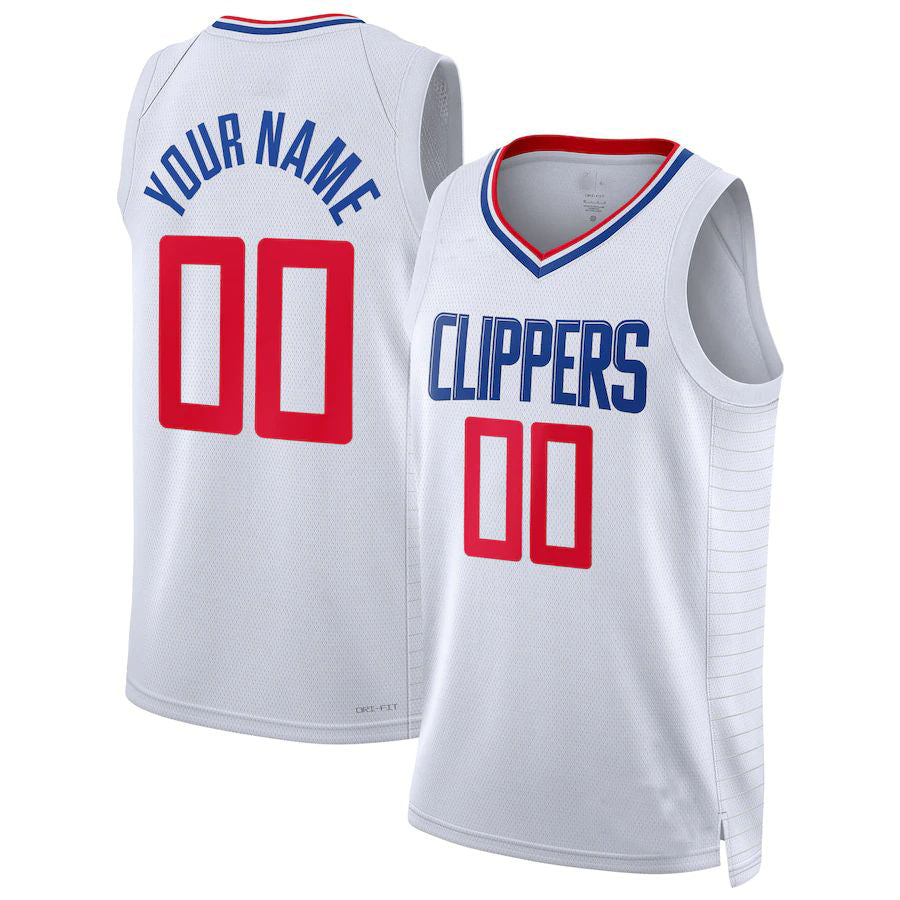 Custom #23 White 2022 LAC Basketball Shirt Top