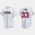 Custom #33 White 2023 CWS Baseball Shirt Top
