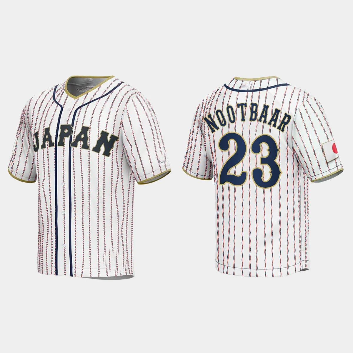 Custom #23 White 2023 Baseball Shirt Top