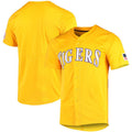 Custom Gold DET Baseball Shirt Top