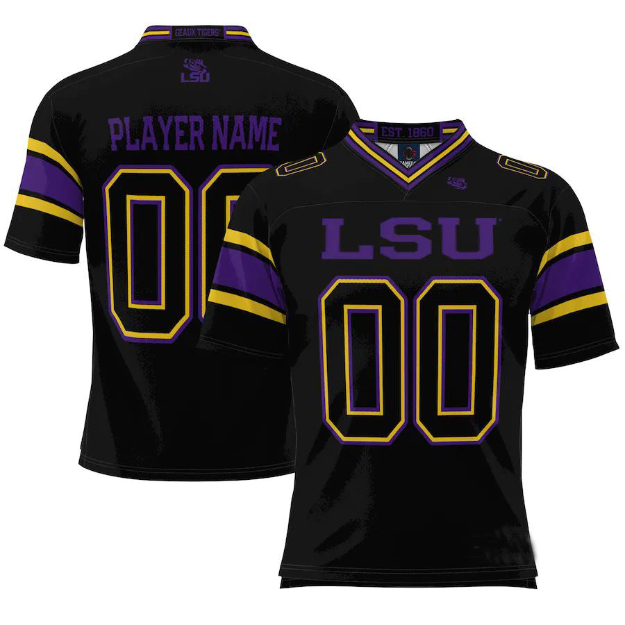 Custom Black Football Shirt Top