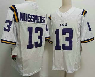 Custom #13 White College Shirt Top