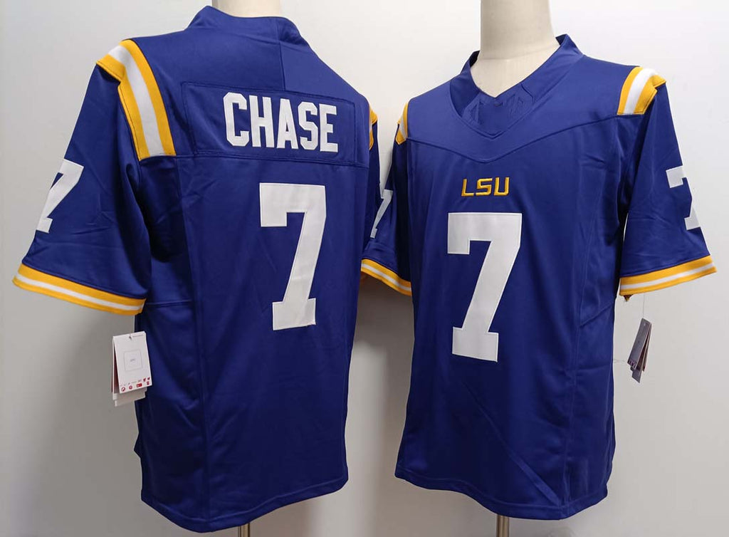 Custom #7 Purple College Shirt Top