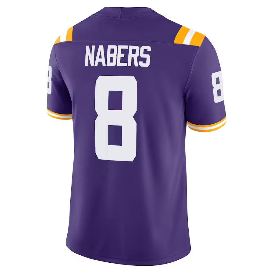 Custom #8 Purple College Shirt Top
