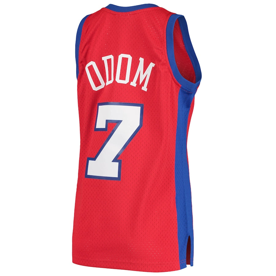 Custom #7 Red 2000 LAC Basketball Shirt Top