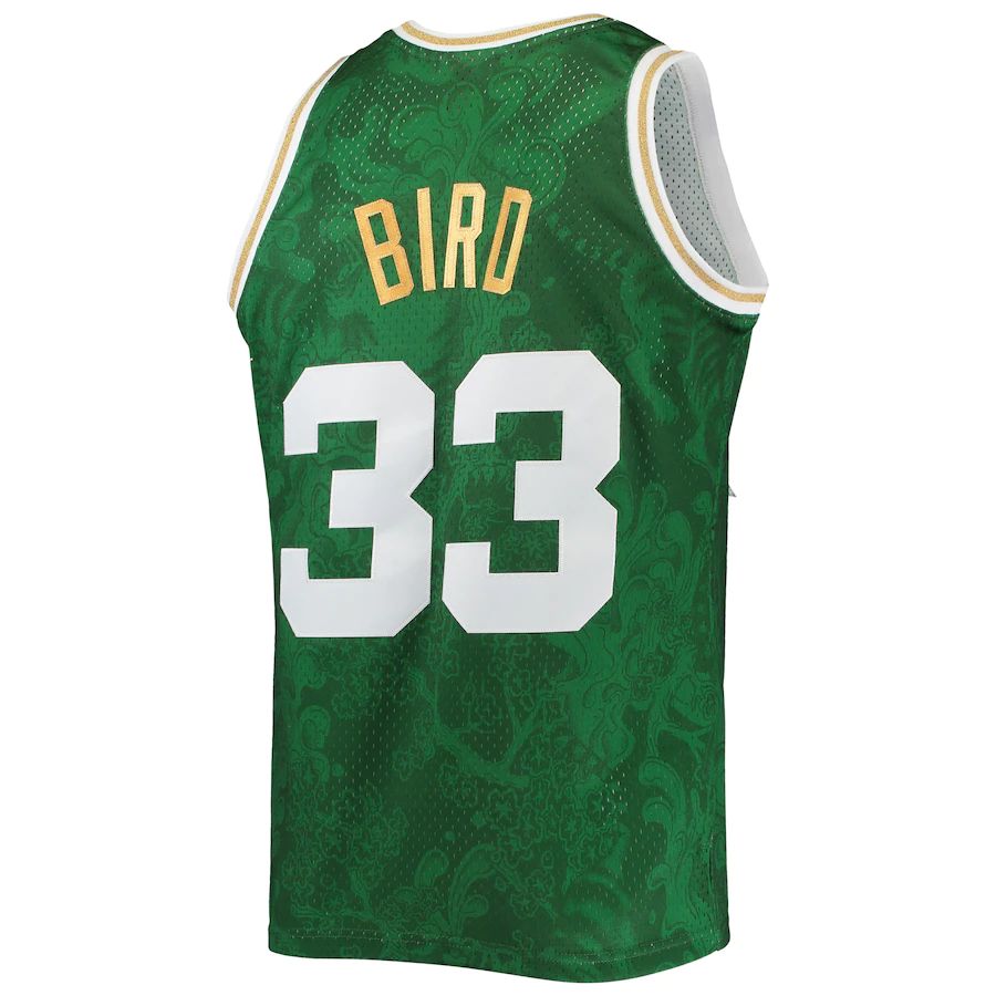 Custom #33 Green 1985 BOS Basketball Shirt Top