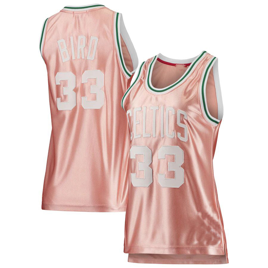 Custom #33 Pink 1985 BOS Basketball Shirt Top