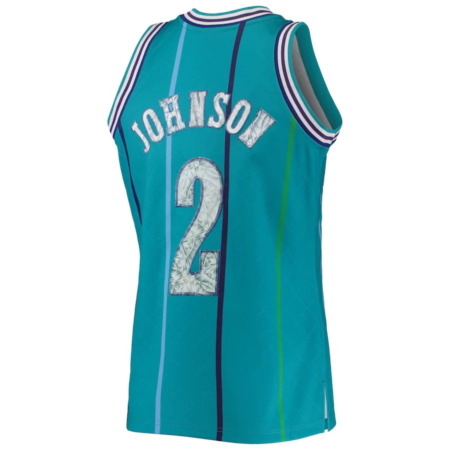 Custom #2 Teal 1996 CHA Basketball Shirt Top