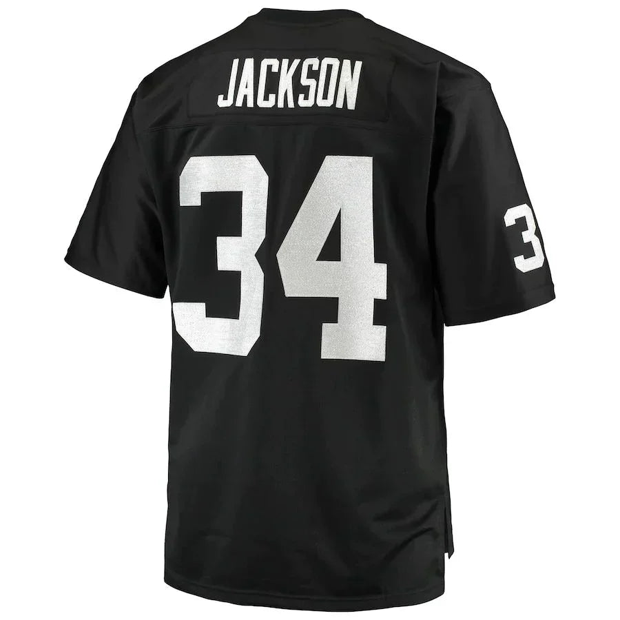 Custom #34 Black 1988 LV Football Shirt Top
