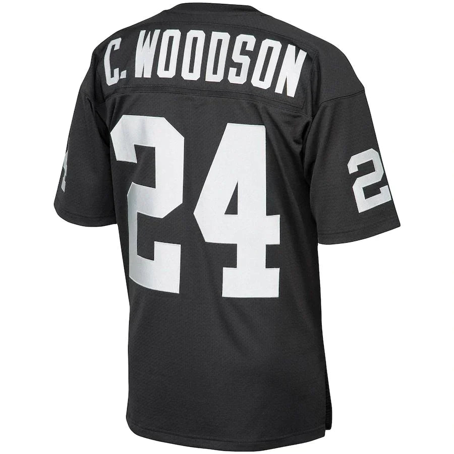 Custom #24 Black 1998 Throwback LV Football Shirt Top