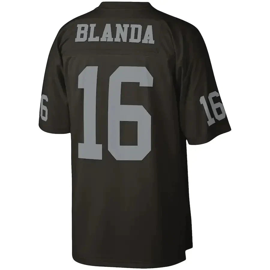 Custom #16 Black 1967 LV Football Shirt Top