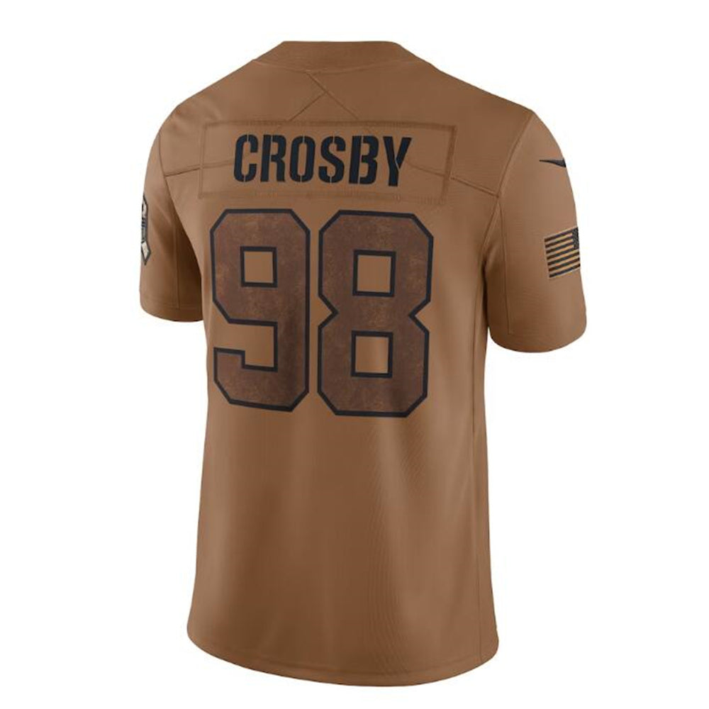 Custom #98 Brown 2023 LV Football Shirt Top