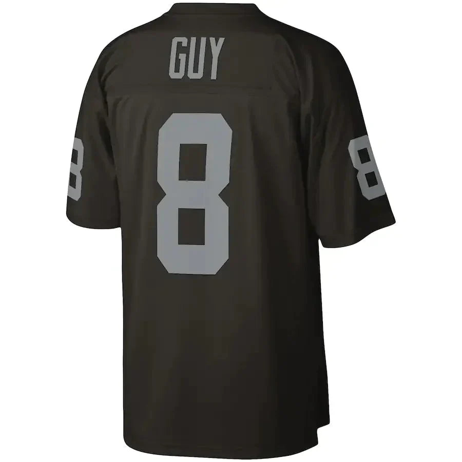 Custom #8 Black 1976 LV Football Shirt Top