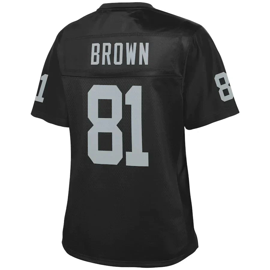 Custom #81 Black LV Football Shirt Top