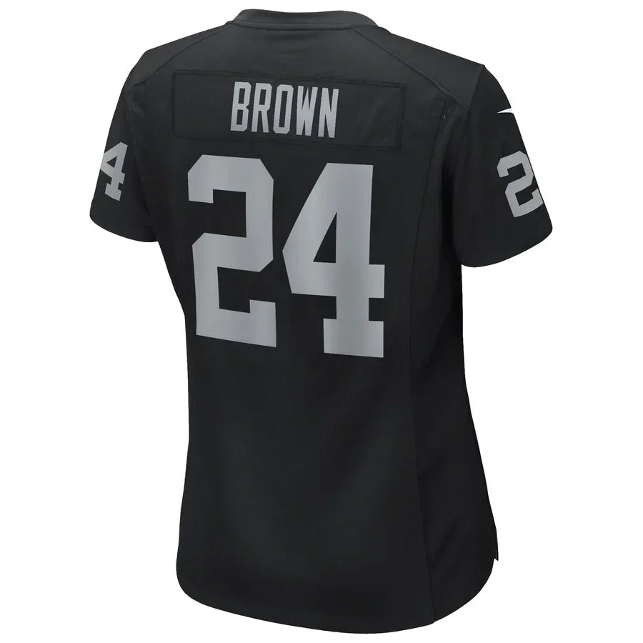Custom #24 Black LV Football Shirt Top