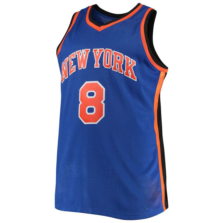 Custom #8 Blue NYK Basketball Shirt Top
