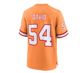 Custom #54 Orange Throwback TB Football Shirt Top