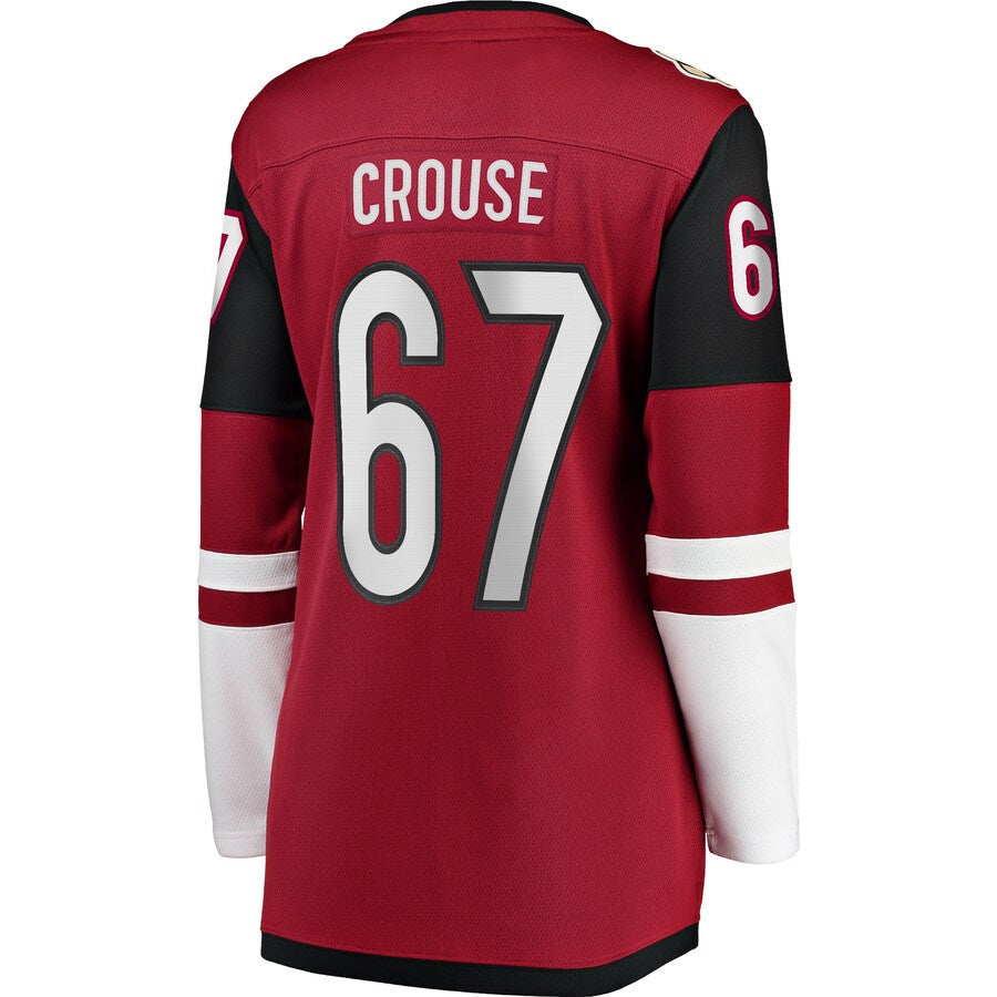 Custom #67 Garnet Hockey Shirt Top
