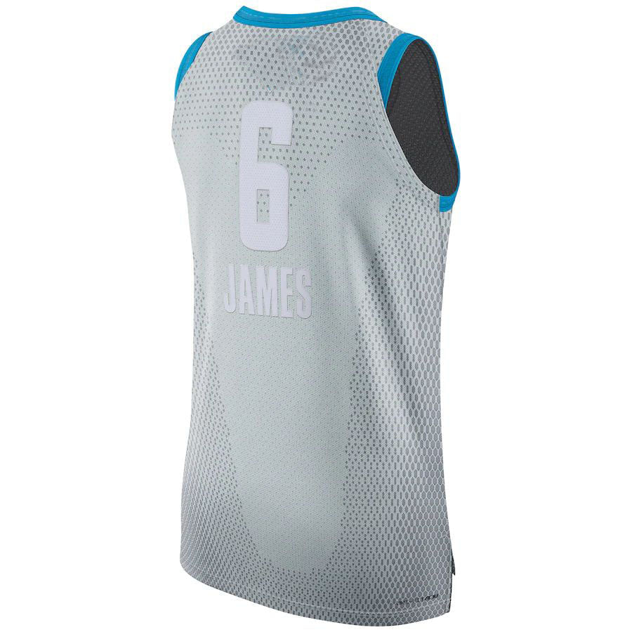 Custom #6 Gray 2022 LAL Basketball Shirt Top