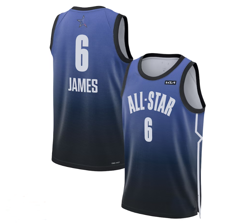 Custom #6 Blue 2023 Basketball Shirt Top