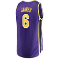 Custom #6 Purple 2021 LAL Basketball Shirt Top