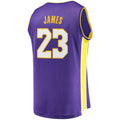 Custom #23 Purple LAL Basketball Shirt Top