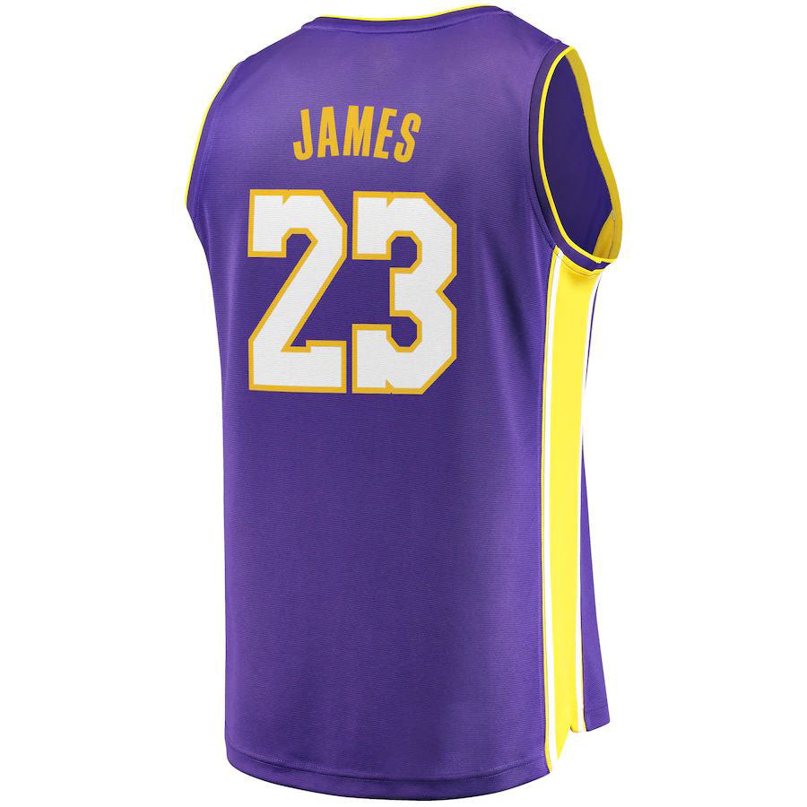 Custom #23 Purple LAL Basketball Shirt Top