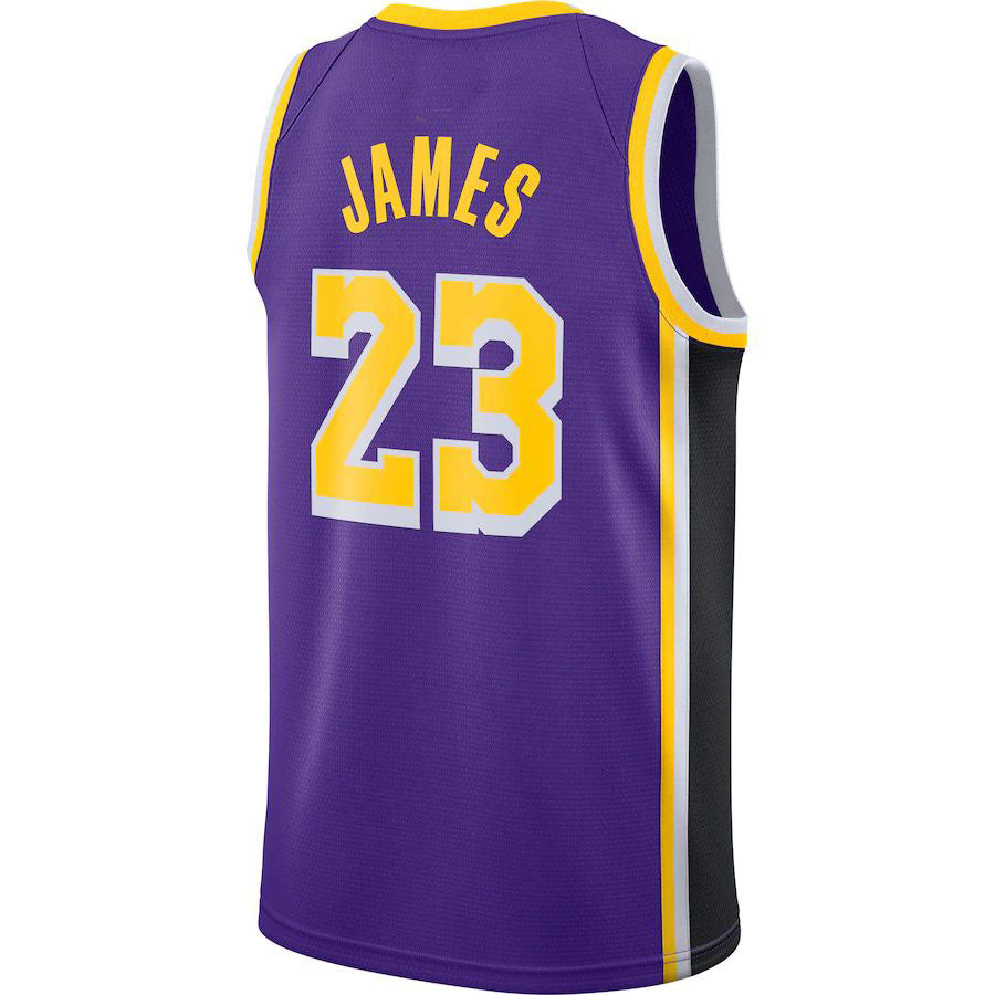Custom #23 Purple 2020 LAL Basketball Shirt Top