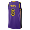 Custom #6 Purple 2022 LAL Basketball Shirt Top